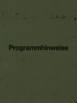 Programmhinweise (1970)