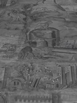 Restauro del mosaico del Nilo (1954) Restauro del mosaico del Nilo (1954)