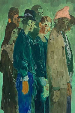 Salman Toor's Emerald Green (2021) Salman Toor's Emerald Green (2021)