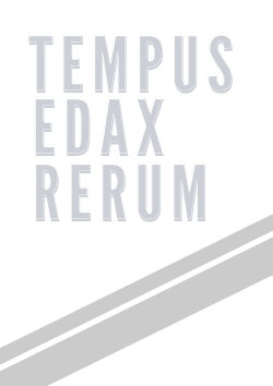 Tempus Edax Rerum (2018)