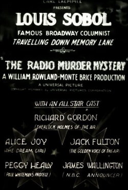 The Radio Murder Mystery (1933) The Radio Murder Mystery (1933)
