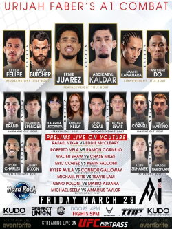 Urijah Faber's A1 Combat 19: Juarez vs. Kaldar (2024) Urijah Faber's A1 Combat 19: Juarez vs. Kaldar (2024)
