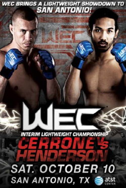 WEC 43: Cerrone vs. Henderson (2009) WEC 43: Cerrone vs. Henderson (2009)