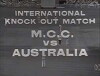 International Knock Out Match: M.C.C. vs. Australia (1971)