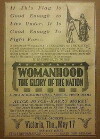 Womanhood, the Glory of the Nation (1917)
