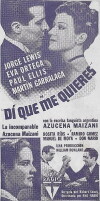 Di que me quieres (1939)