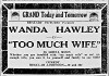 Too Much Wife (1922)