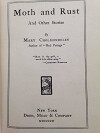 Moth and Rust (1921)
