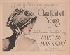 What No Man Knows (1921)