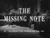 The Missing Note (1961)