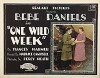 One Wild Week (1921)