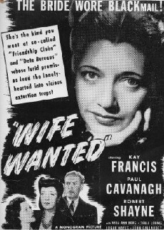 Wife Wanted (1946) - Stream Online