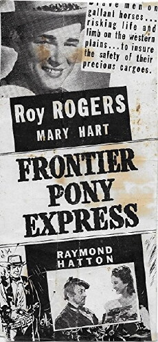 Frontier Pony Express (1939) - Stream Online