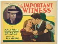 The Important Witness (1933) - Stream Online