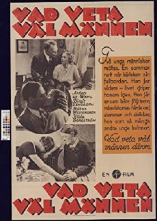 Vad veta väl männen? (1933) - Stream Online