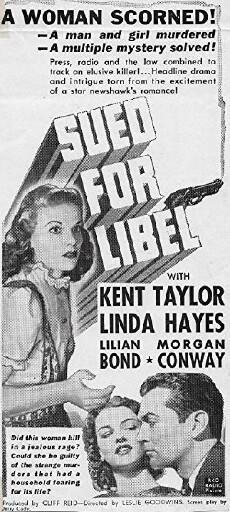 Sued for Libel (1939) - Stream Online