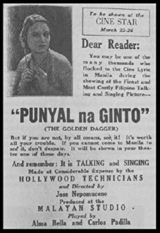 Punyal na ginto (1933) - Stream Online