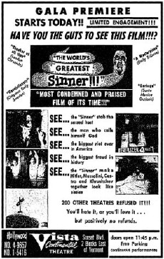 The World's Greatest Sinner (1962) - Stream Online
