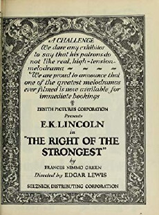 The Right of the Strongest (1924) - Stream Online